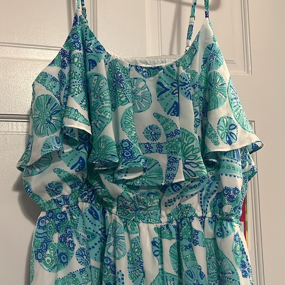 SOLD NWT Lilly Pulitzer x Target sea urchin blue spaghetti strap tank dress, XXL - Picture 3 of 8